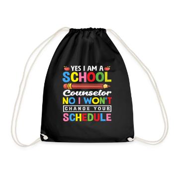 Ja Ich Bin Schulberater Nein Ich Ändere Nicht - Turnbeutel - Schwarz - Vorne