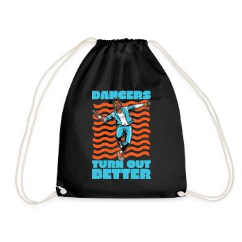 Dance Teacher Dancers Turn Out Better Choreography - Drawstring Bag - black - Front