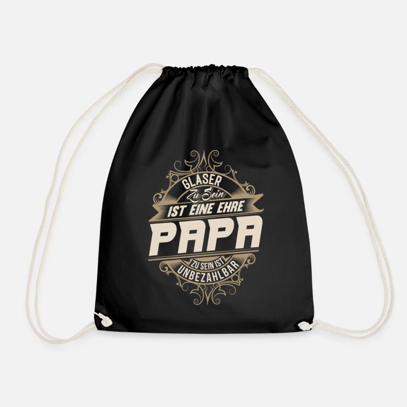 Glaser Papa - Turnbeutel - Schwarz