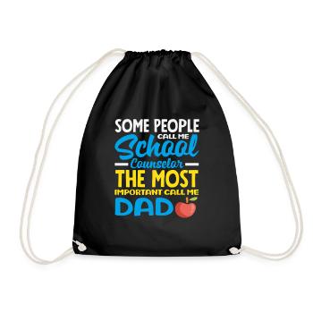 Manche Nennen Mich Schulberater Papa - Turnbeutel - Schwarz - Vorne