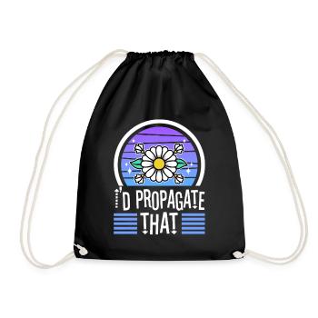 Monstera Mama - Drawstring Bag - black - Front