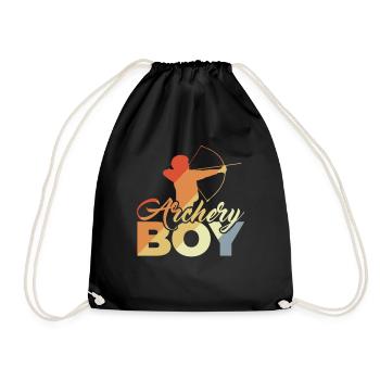 Archer boy - Drawstring Bag - black - Front