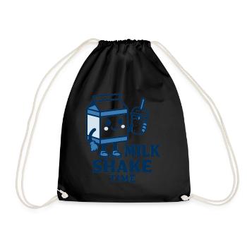 Milk Shake - Turnbeutel - Schwarz - Vorne