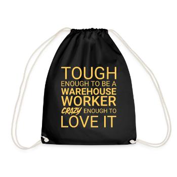 Warehouse Worker Crazy - Turnbeutel - Schwarz - Vorne