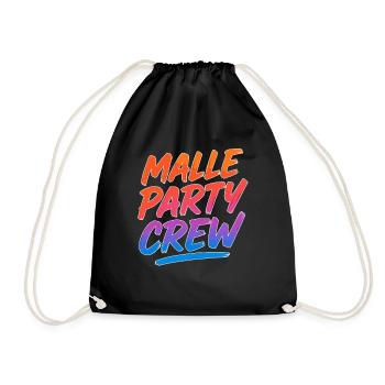 Malle Party Crew – Chemise de groupe - Sac de sport léger - noir - Devant