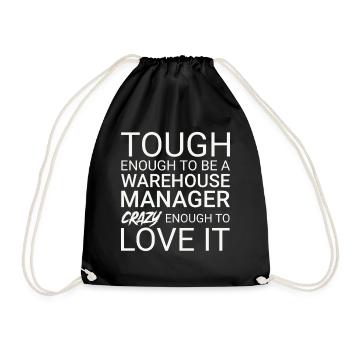Warehouse Manager Crazy - Turnbeutel - Schwarz - Vorne