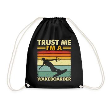 Wakeboarder Wakeboard - Croyez-moi, je suis un - Sac de sport léger - noir - Devant