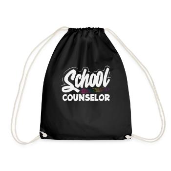Schulberater Inspiration Bunt - Turnbeutel - Schwarz - Vorne