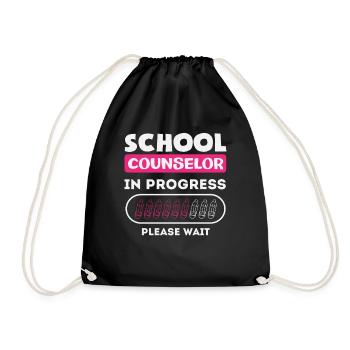 School Counsellors in the Will Please Wait - Drawstring Bag - black - Front