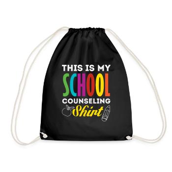 Das Ist Mein Schulberater Shirt - Turnbeutel - Schwarz - Vorne