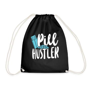 Pharmacy Tech Technician - Drawstring Bag - black - Front