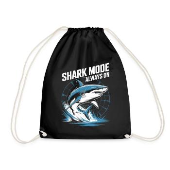 Shark Mode Always On Maritimes Design - Turnbeutel - Schwarz - Vorne