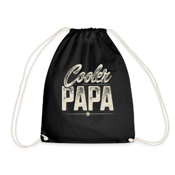 Papa Vater Vatertag - Turnbeutel - Schwarz - Vorne