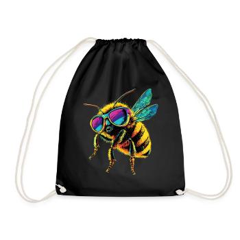 abeilles apiculteur miel apiculteur abeilles abeille mignonne - Sac de sport léger - noir - Devant