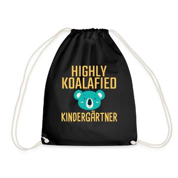 Kindergarten Teacher Koalafied - Drawstring Bag - black - Front