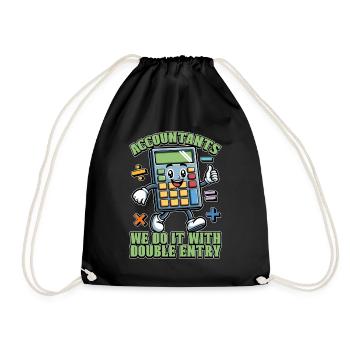 Accounting Accountants We Do It With Data Analysis - Drawstring Bag - black - Front