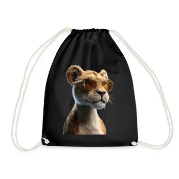 Lioness Lioness Mom Lioness Lionesses Mom Wild Lions - Drawstring Bag - black - Front
