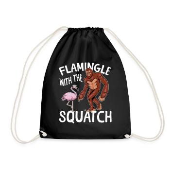 Squatch Bigfoot Sasquatch Flamingo - Sac de sport léger - noir - Devant