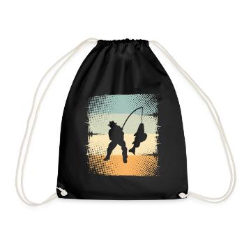 Angling - Drawstring Bag - black - Front