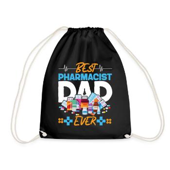 Pharmacy Tech Technician - Drawstring Bag - black - Front