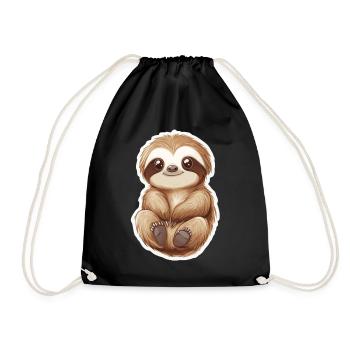 Paresse - Sac de sport léger - noir - Devant