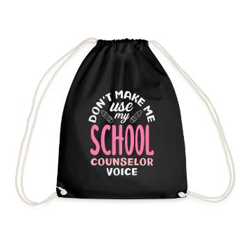 N’utilisez pas ma voix de conseiller scolaire - Sac de sport léger - noir - Devant