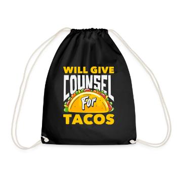Un conseiller scolaire donne des conseils pour les tacos - Sac de sport léger - noir - Devant