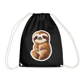 Paresse - Sac de sport léger - noir - Devant