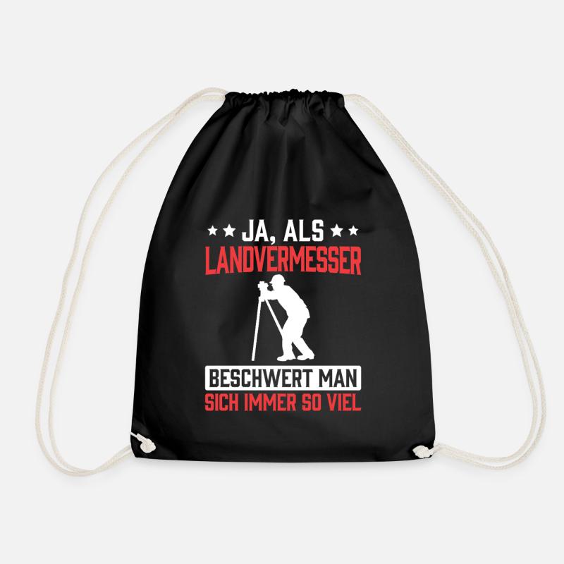 Landvermesser beschwert sich Vermesser - Turnbeutel - Schwarz