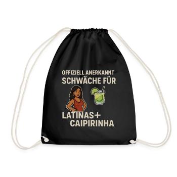 Weakness for Latinas & Caipirinha - Drawstring Bag - black - Front