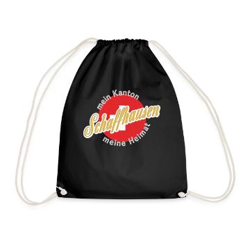 Meine Heimat Schaffhausen Geschenk - Turnbeutel - Schwarz - Vorne