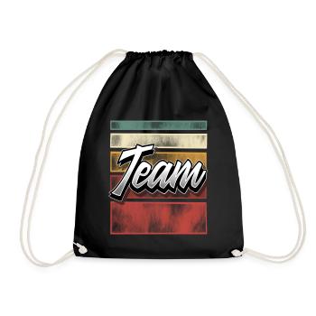 Team - Turnbeutel - Schwarz - Vorne