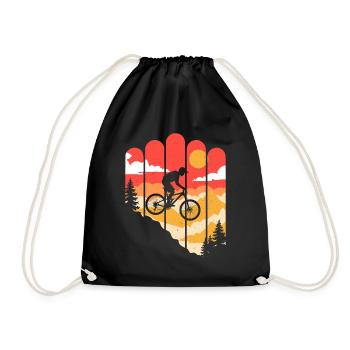 VTT Vélo Cyclisme - Sac de sport léger - noir - Devant