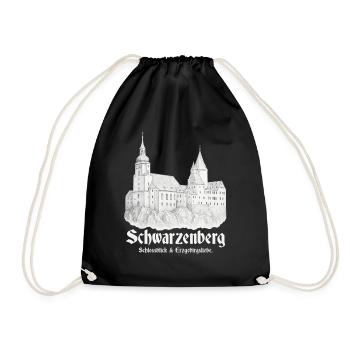 Schwarzenberg Schlossblick - Turnbeutel - Schwarz - Vorne