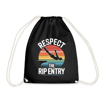 Plongeoir - Sac de sport léger - noir - Devant