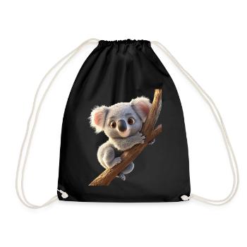 Koala Bear Australia Koala Bear Cute Koala Bears - Drawstring Bag - black - Front