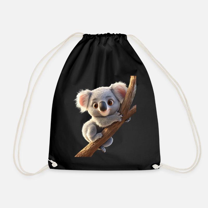 Koala Bär Australien Koalabär Süße Koala Bären - Turnbeutel - Schwarz