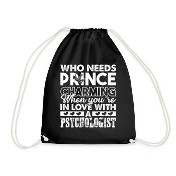 Psychologist In Love With A Psychologist - Drawstring Bag - black - Front