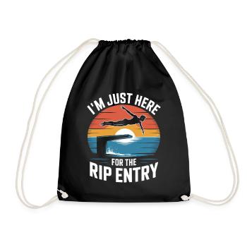 Plongeoir - Sac de sport léger - noir - Devant