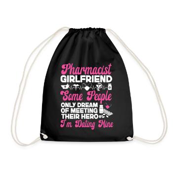 Pharmacy Tech Technician - Drawstring Bag - black - Front