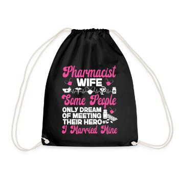 Pharmacy Tech Technician - Drawstring Bag - black - Front
