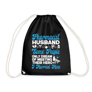 Pharmacy Tech Technician - Drawstring Bag - black - Front