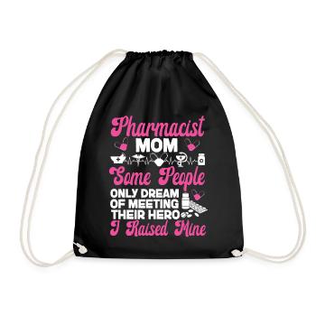 Pharmacy Tech Technician - Drawstring Bag - black - Front
