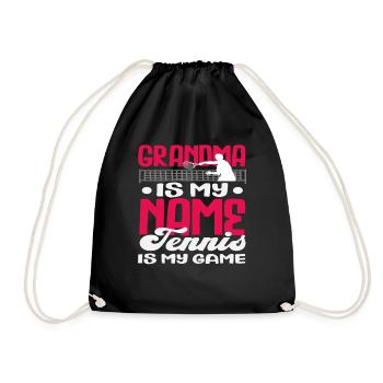 Tennis Grandma Is My Name Player - Sac de sport léger - noir - Devant