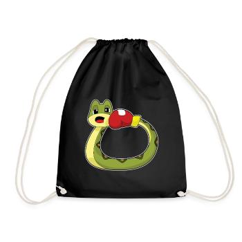 Snake Boxer Gants de boxe Boxe - Sac de sport léger - noir - Devant