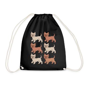 Yorkshire Terrier Diversité Amour - Sac de sport léger - noir - Devant