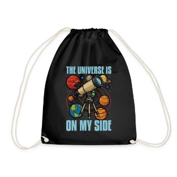 Astrologer The Universe Is On My Side Astronomer - Turnbeutel - Schwarz - Vorne