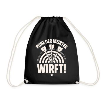 Darts - Turnbeutel - Schwarz - Vorne