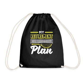 Mon plan de retraite Joueur de tennis - Sac de sport léger - noir - Devant