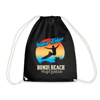 Wave rider australia Bondi Beach Verlau - Turnbeutel - Schwarz - Vorne